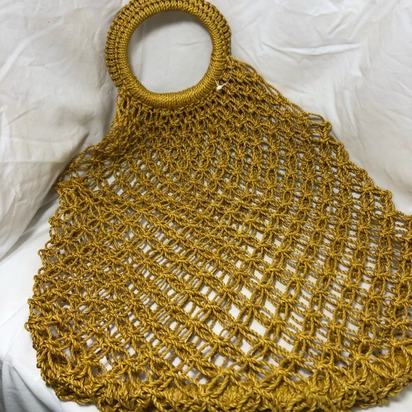 Women NWOT Macrame shopping sack - Picture 3 of 5